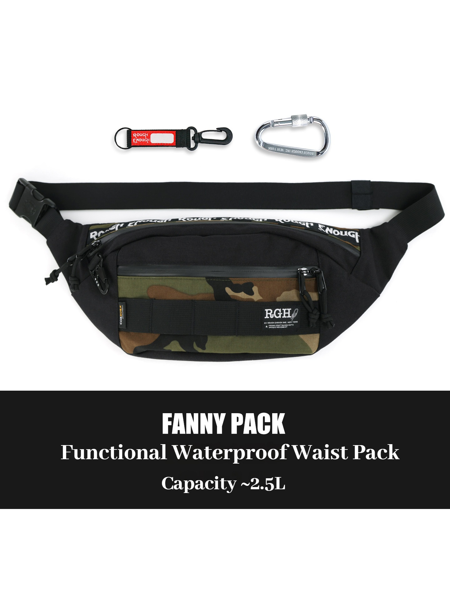 Fishing Backpack - RGH Camo Tactische Functionele Heuptas Waterdichte