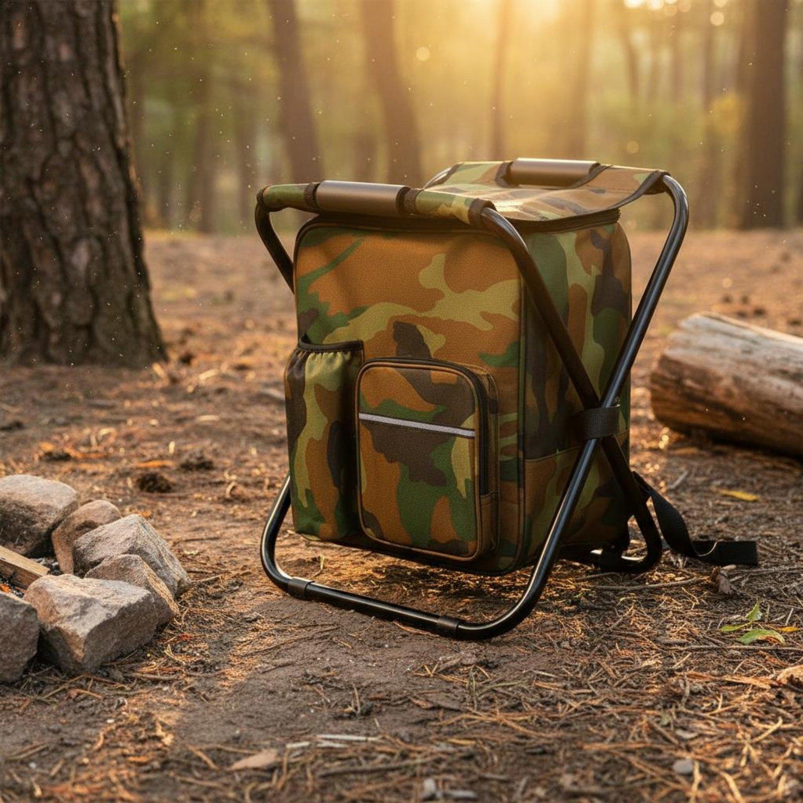 Fishing Backpack - Rugzakkoelstoel Opvouwbaar ontwerp Rugzakkoelstoel Veelzijdige multifunctionele