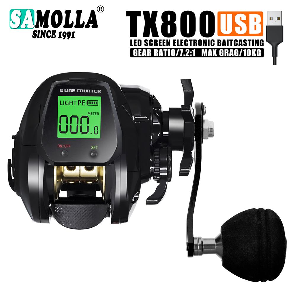 Kastking Reel Zephyr - SAMOLLA Baitcasting Visserij-reel Elektronische Grote Led-scherm