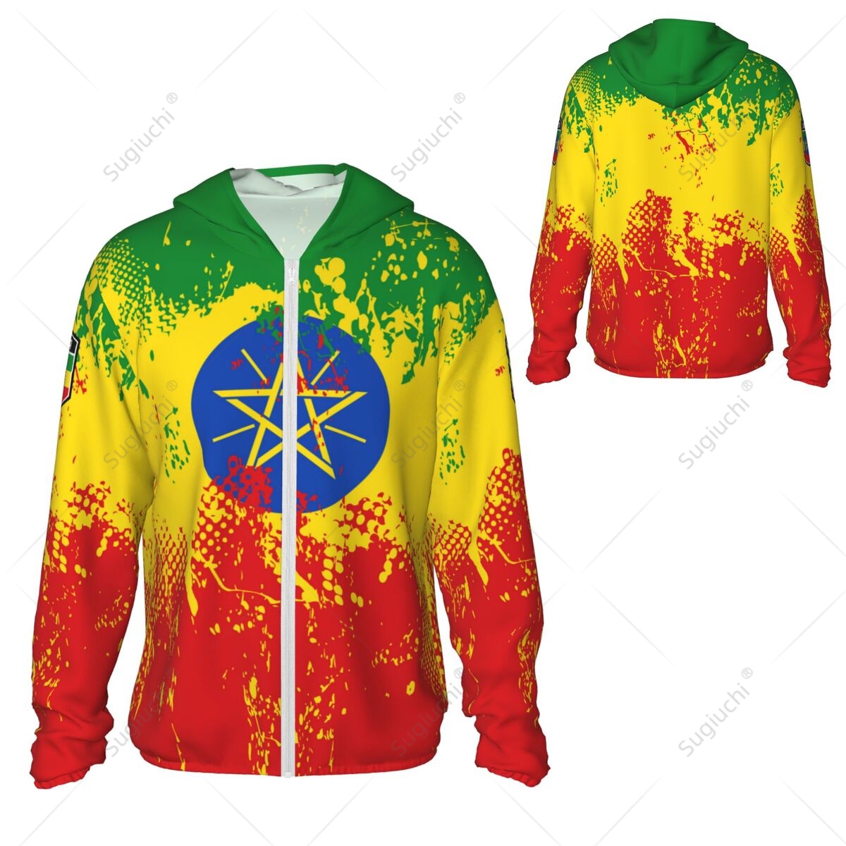 Ethiopië Vlag Zonbescherming H - Fishing Hoodie recensie en prijs